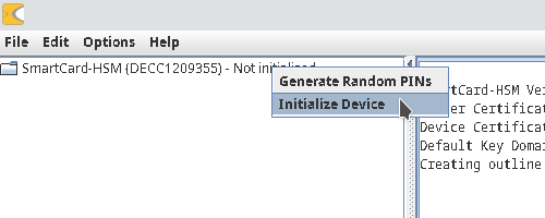 Initialize Device