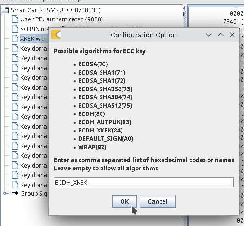 ECDH Key Attribute