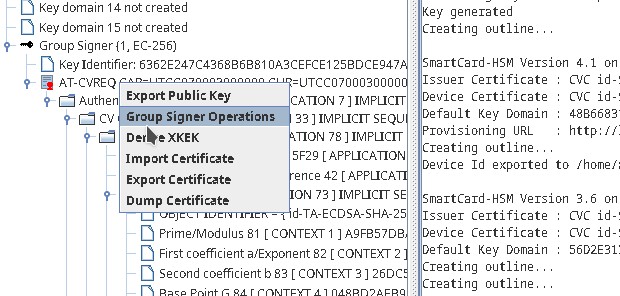Group Signer Operation