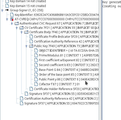 Public Key of Group Signer