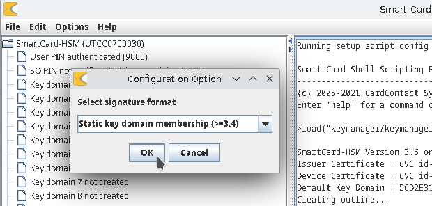 Select Signer Operation
