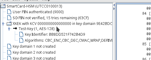 AES Test Key Created