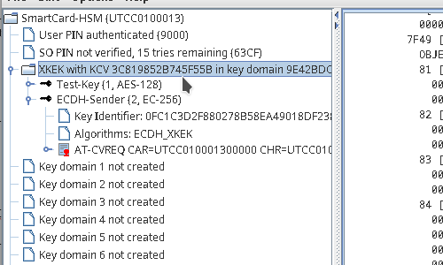 XKEK with derived KCV
