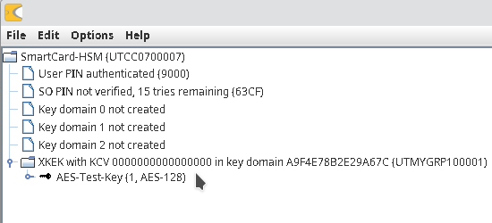 AES Test Key in SCSH