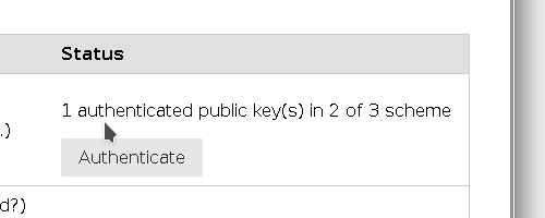 One Custodian Authenticated